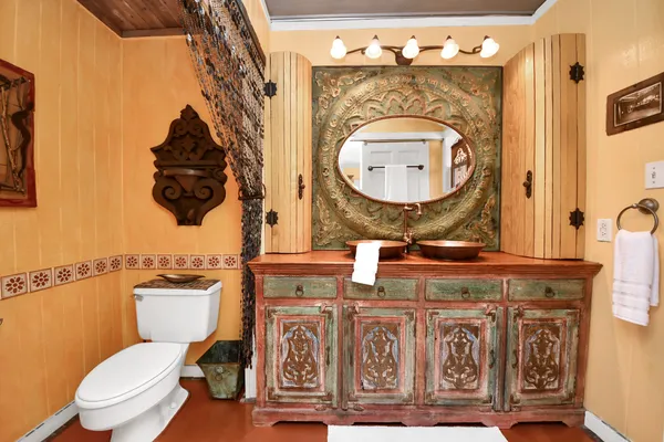 a view of balcony with furniture