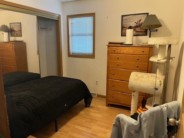 24314 South Burr Road Channahon, IL 60410 - Photo 14 of 17 a bedroom with a bed and wooden floor