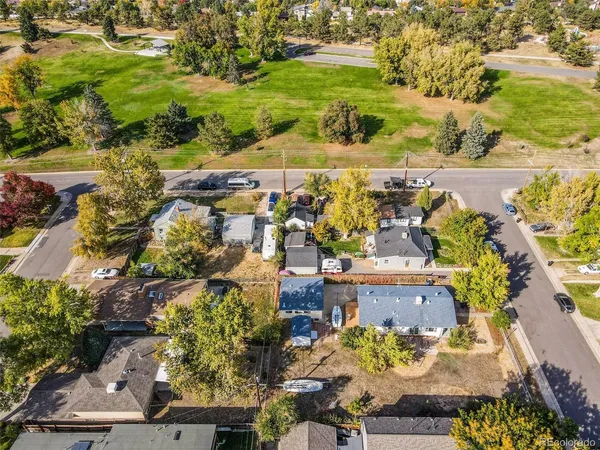 a view of a lake with a building in the background