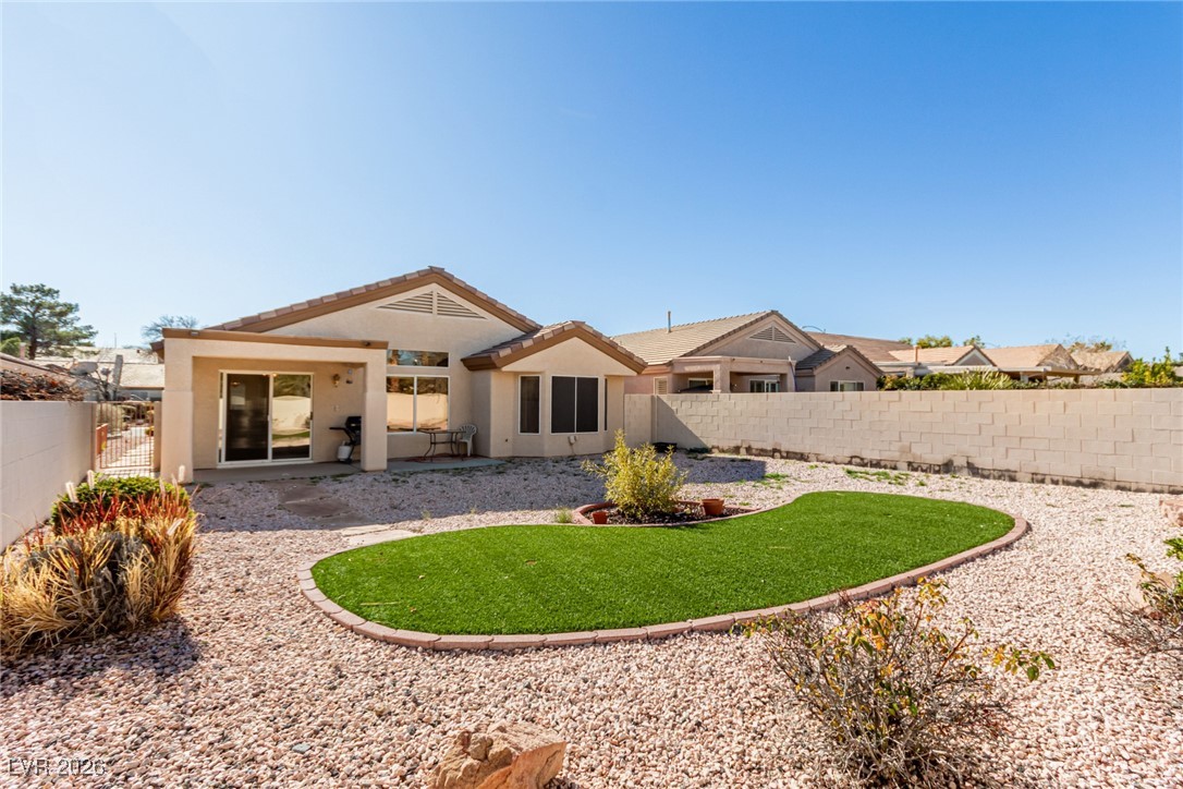2148 Point Mallard Drive Henderson, NV 89012 - Photo 24 of 31 Back of property featuring a fenced backyard and stucco siding