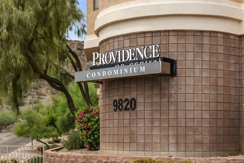 a view of a brick building