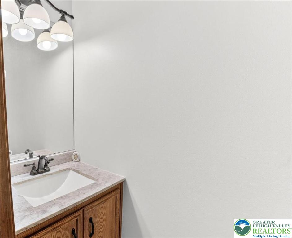 3746 Apple Road Orefield, PA 18069 - Photo 14 of 40 a bathroom with a sink vanity and a mirror