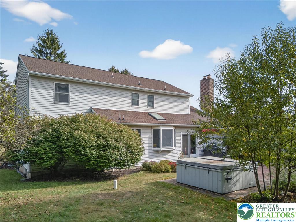3746 Apple Road Orefield, PA 18069 - Photo 32 of 40 a front view of house with yard and trees in the background