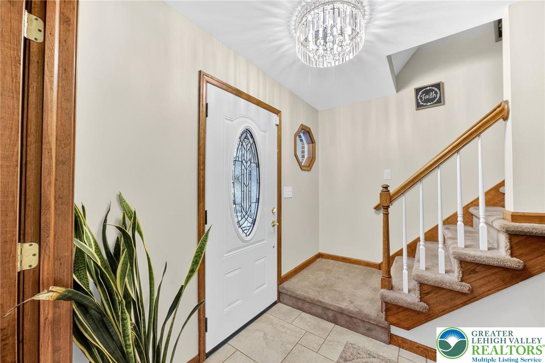 3746 Apple Road Orefield, PA 18069 - Photo 4 of 40 a view of entryway and hall with wooden floor