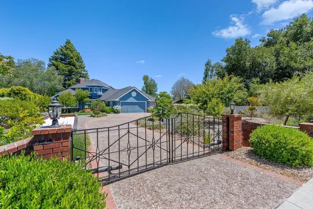 front view of a house with a street