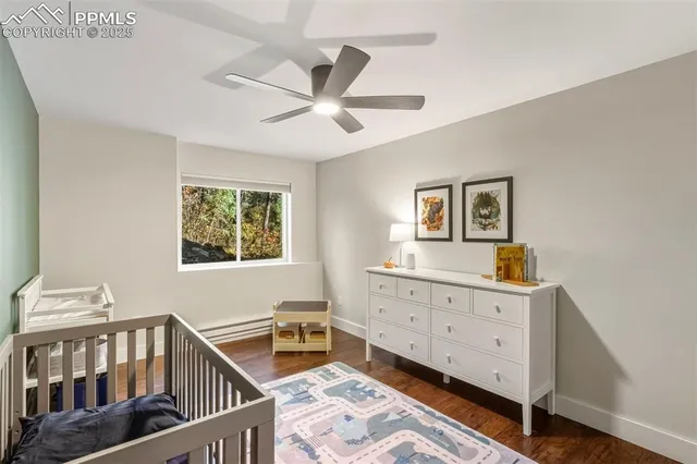 a view of a hallway with washer and dryer