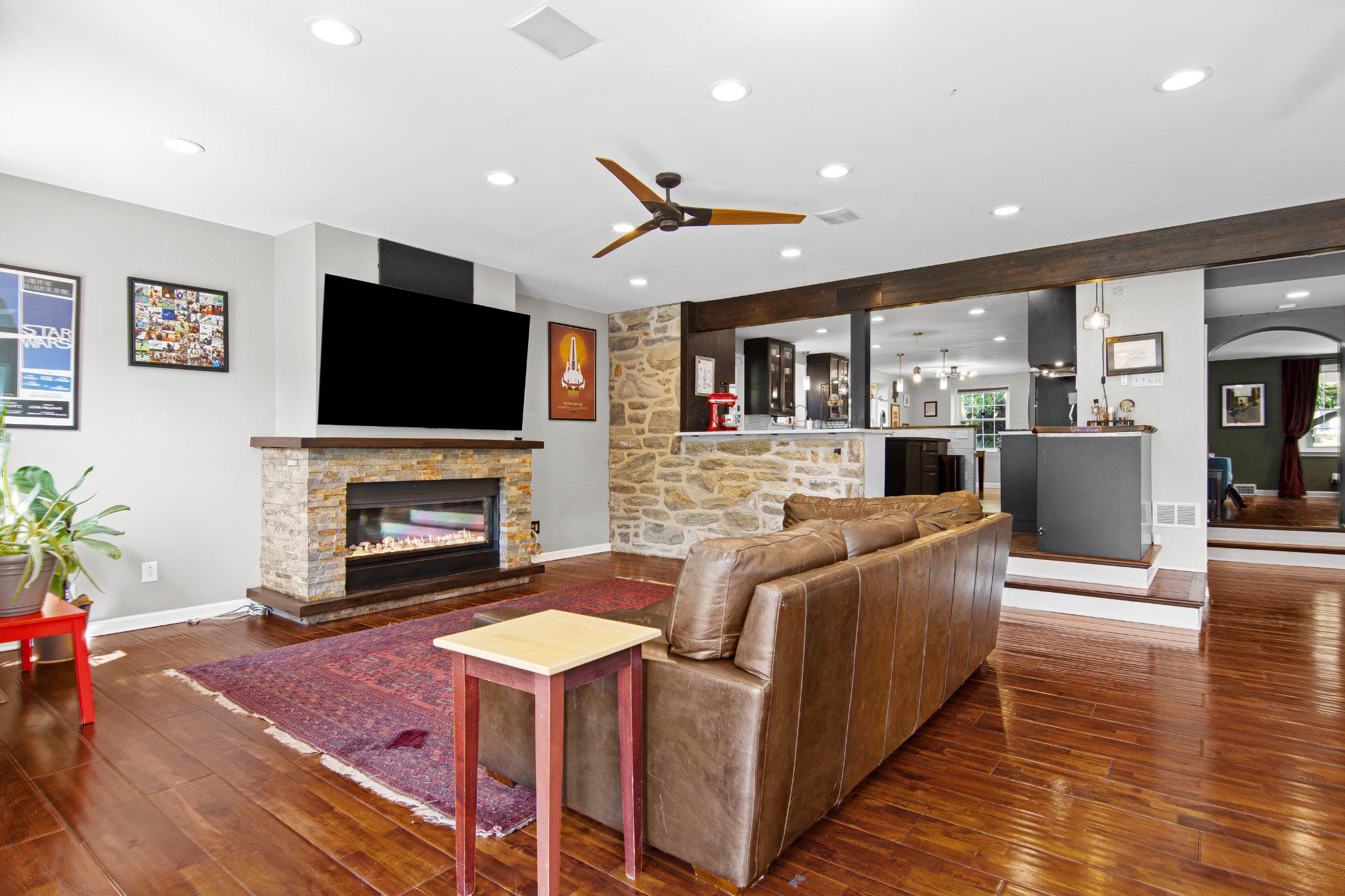 133 Sutton Road Ardmore, PA 19003 - Photo 30 of 33 Great Room with Fireplace