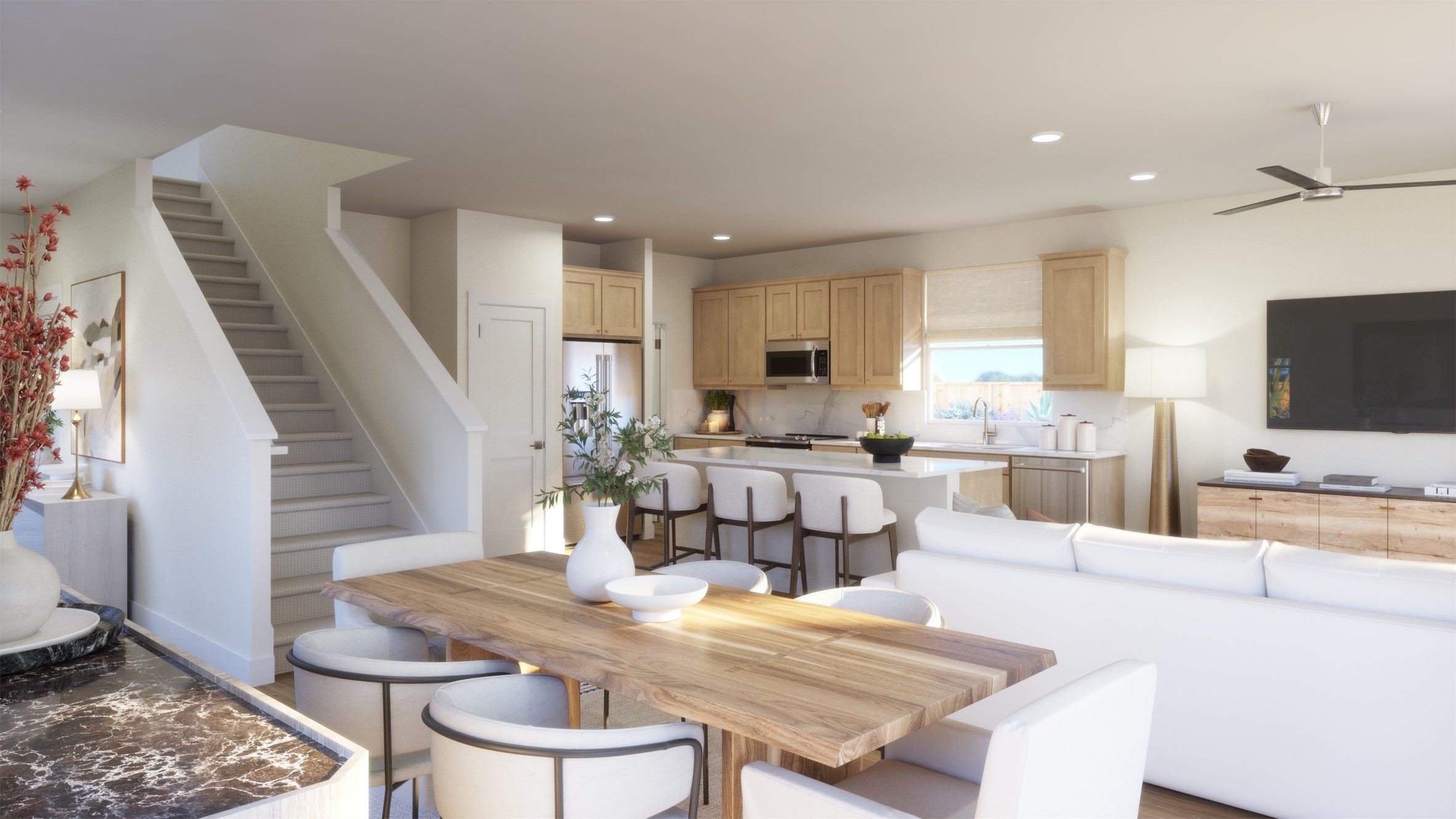 188 Sycamore Pnes Lane Kyle, TX 78640 - Photo 3 of 13 a view of a dining room with furniture