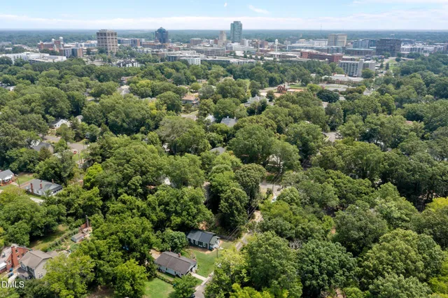 an aerial view of a city with lots of residential buildings