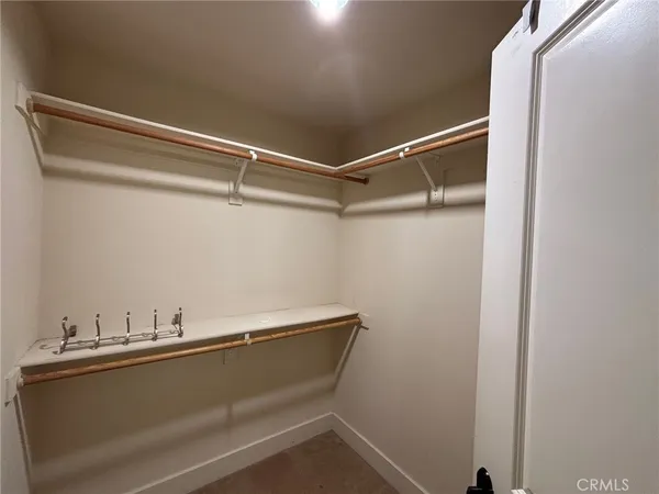 a close view of closet