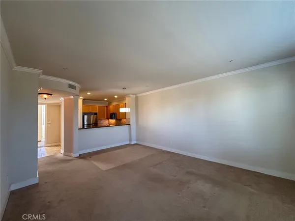 an empty room with window