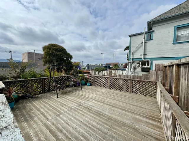 a view of terrace with seating space and deck