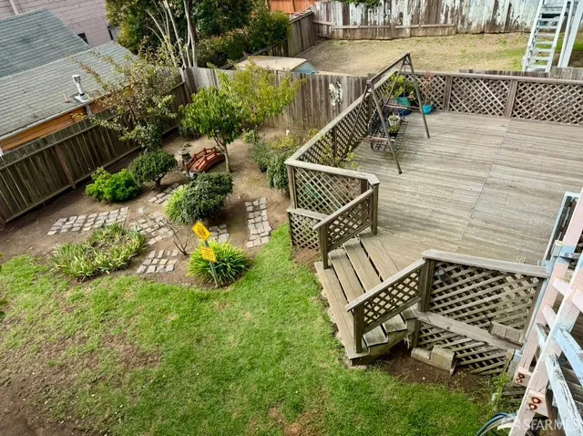 a view of a terrace with chairs