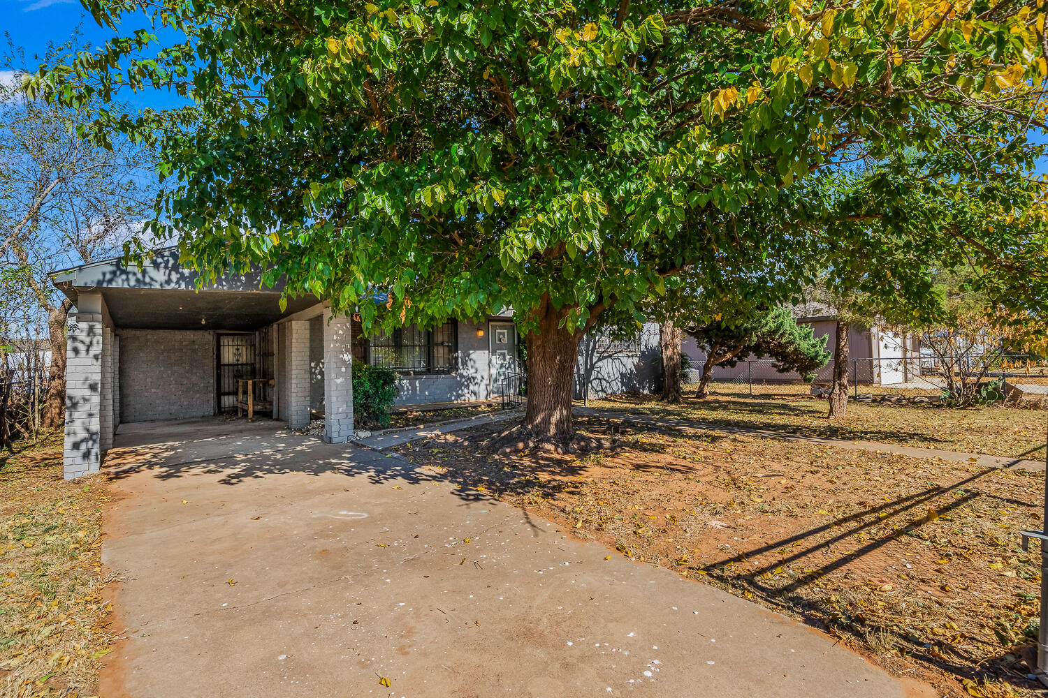 3409 East 17th Street Lubbock, TX 79403 - Photo 1 of 24 a view of a yard with plants and trees