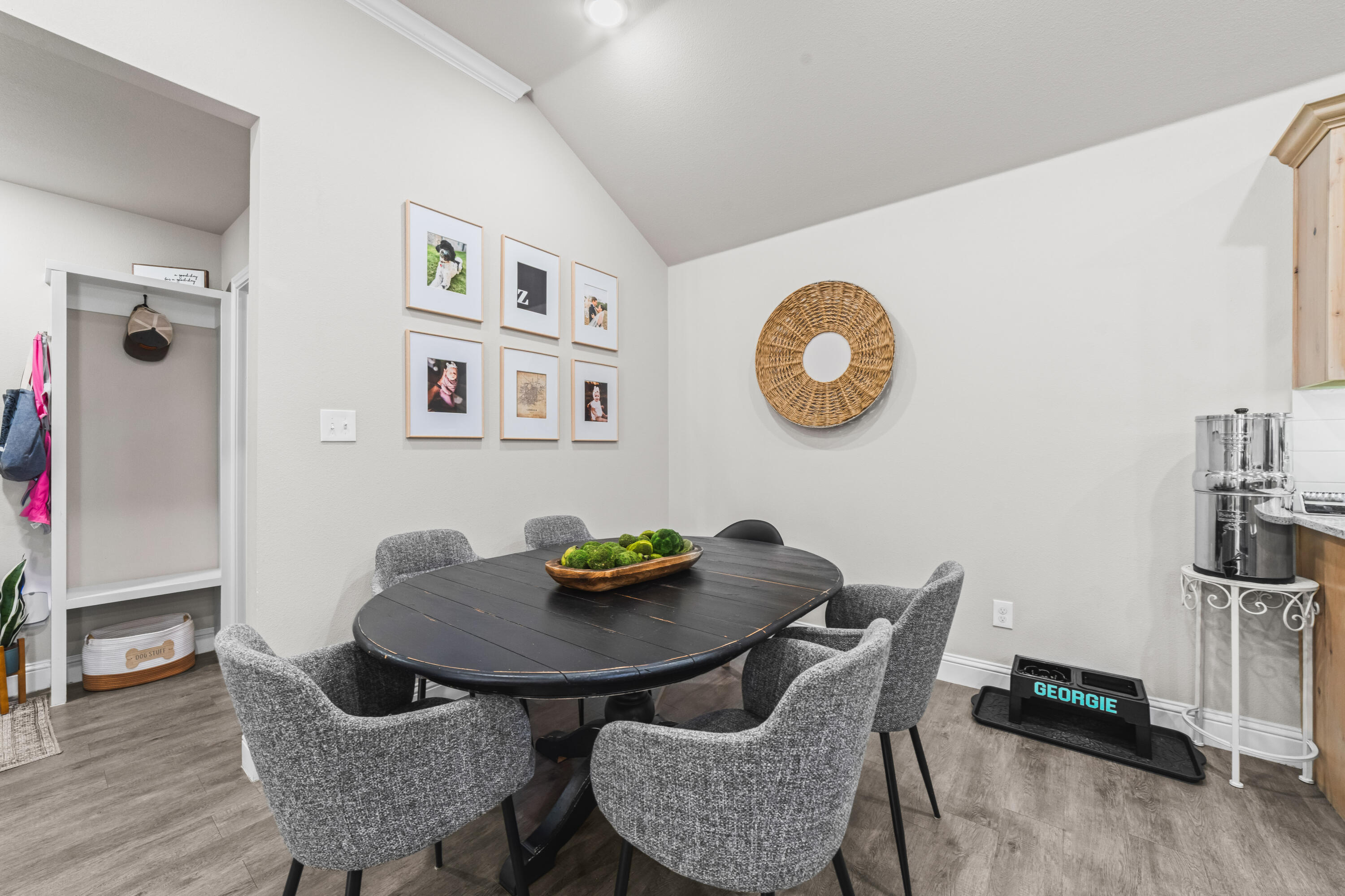 203 Cowboy Lane Wolfforth, TX 79382 - Photo 7 of 21 a dining room with furniture and wooden floor
