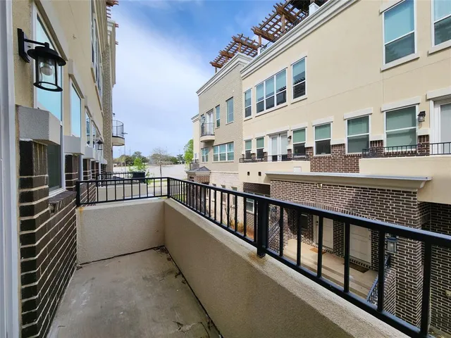 a view of city from balcony