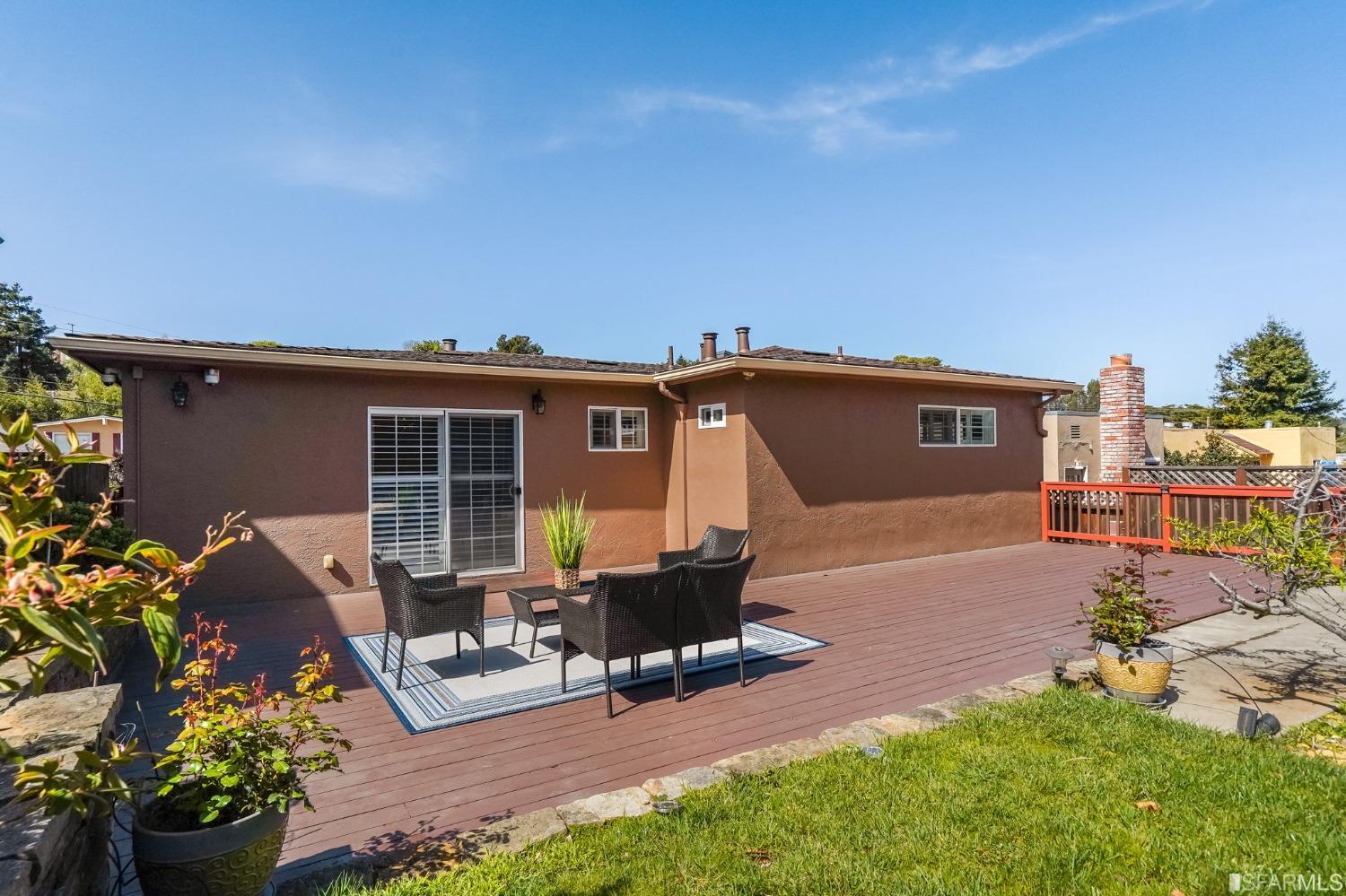 474 Oak Avenue San Bruno, CA 94066 - Photo 37 of 51 a view of a house with backyard sitting area and garden