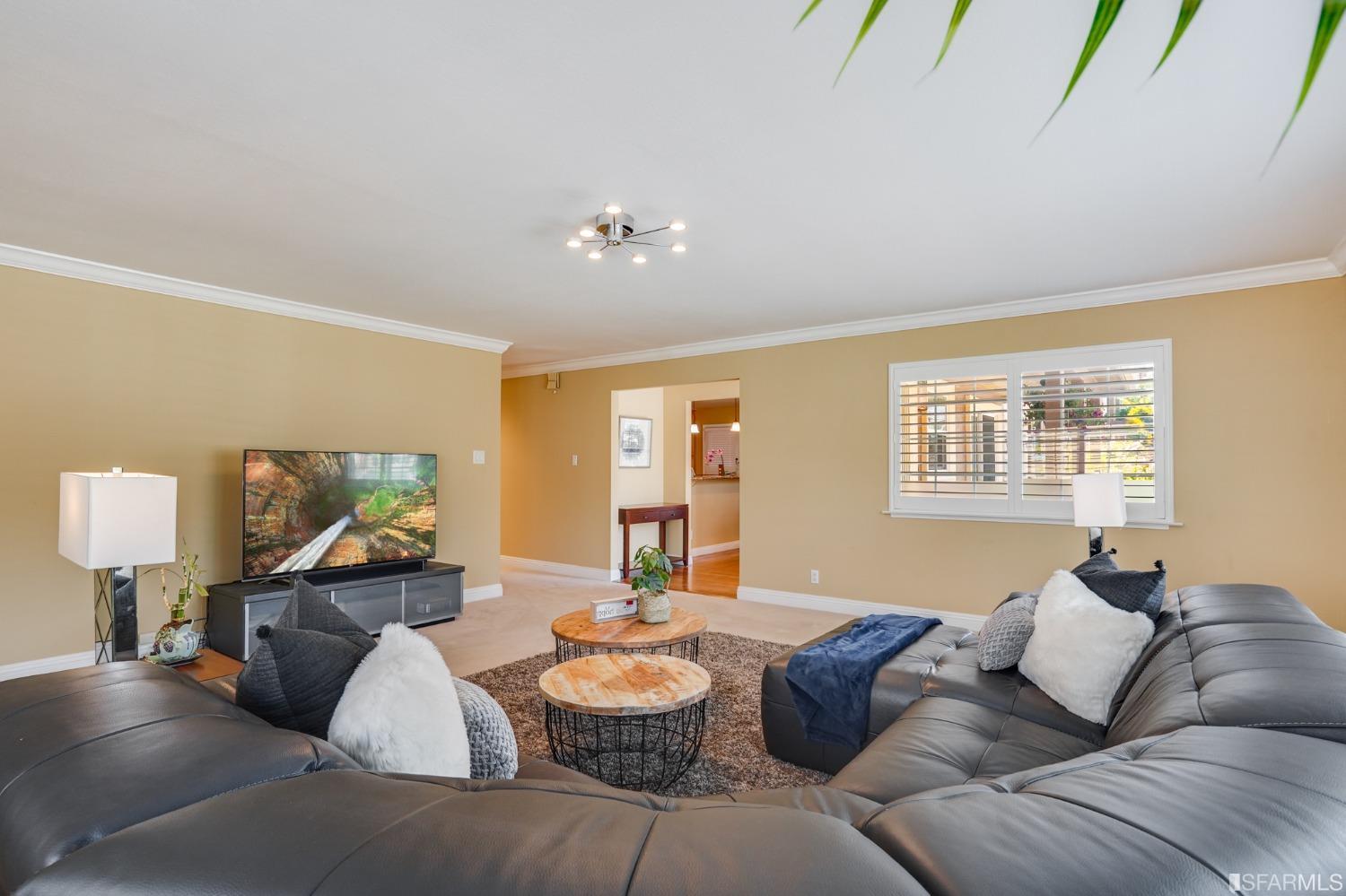 474 Oak Avenue San Bruno, CA 94066 - Photo 6 of 51 a living room with furniture and a large window