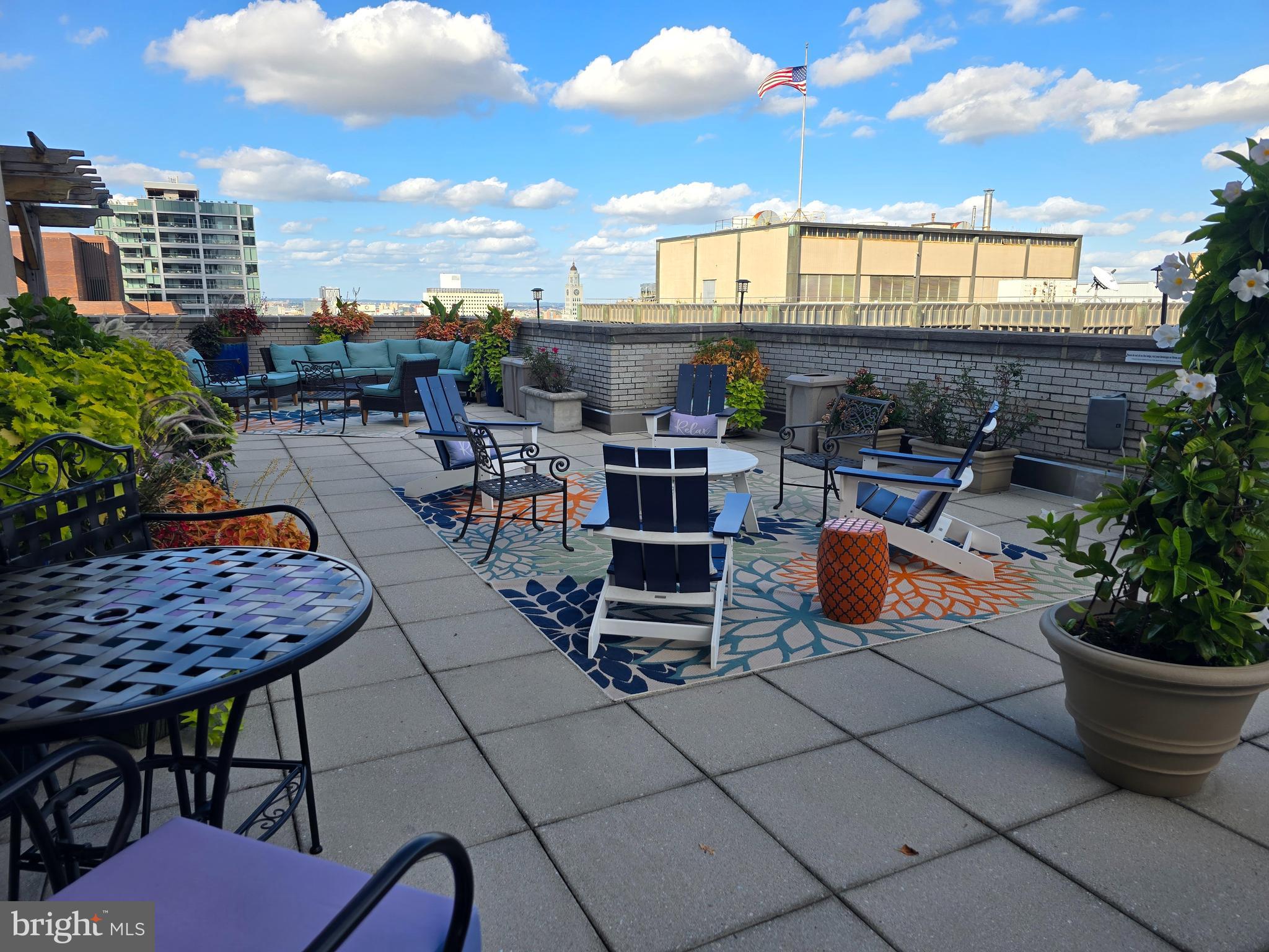 1600 Arch Street, Unit 1905 Philadelphia, PA 19103 - Photo 87 of 92 a view of a chairs and tables in the terrace