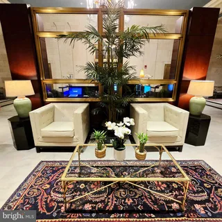 a view of a small space with wooden floor