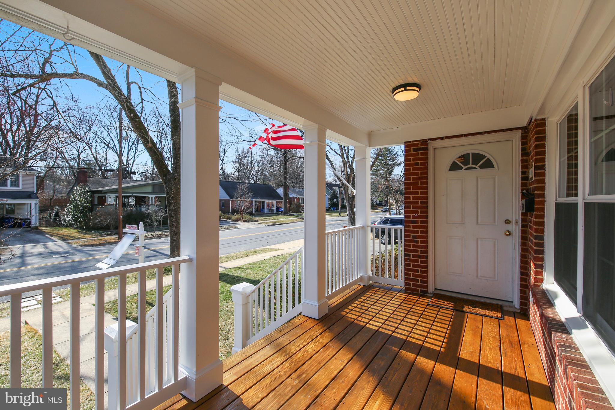 11111 Stillwater Avenue Kensington, MD 20895 - Photo 3 of 47 Covered front porch with beaded ceiling