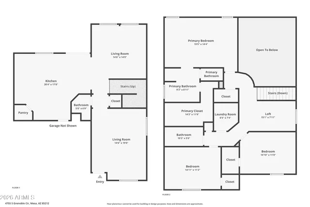 $450,000 | 4755 South Grenoble Circle, Mesa, AZ 85212