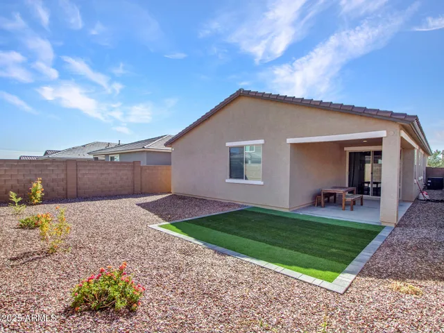 a backyard of a house