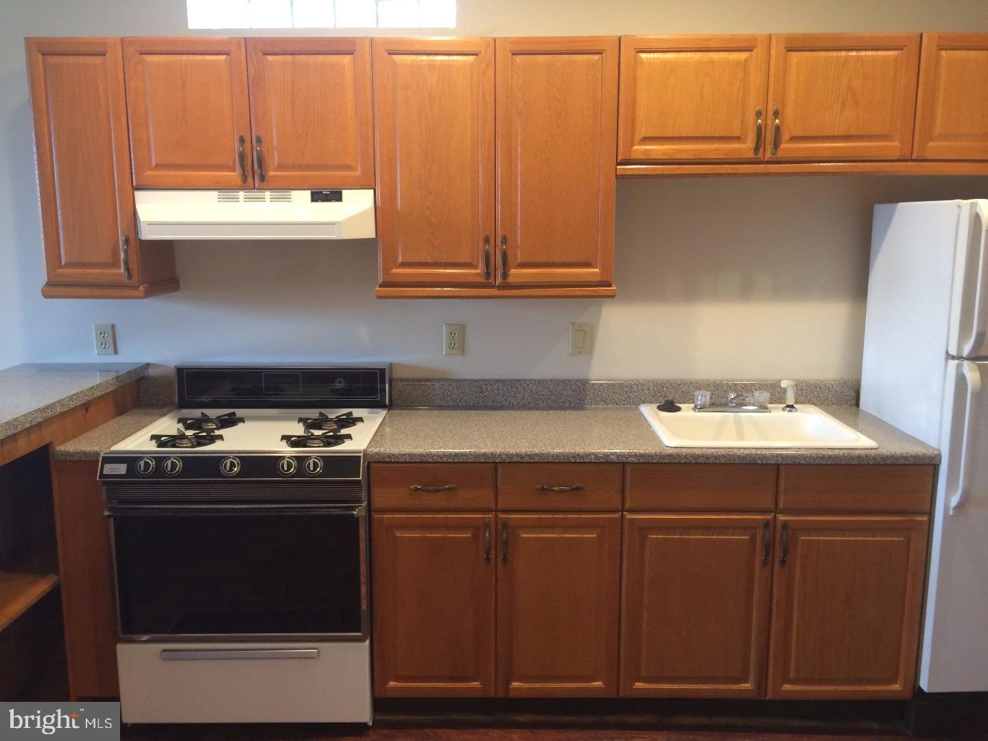 2025 South 3rd Street, Unit 3 Philadelphia, PA 19148 - Photo 4 of 7 a utility room with stainless steel appliances wooden cabinets and a stove top oven