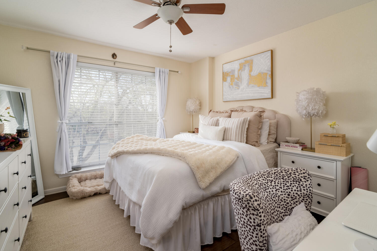 9301 Tea Rose Trail Austin, TX 78748 - Photo 23 of 36 Bedroom featuring ceiling fan and wood finished floors