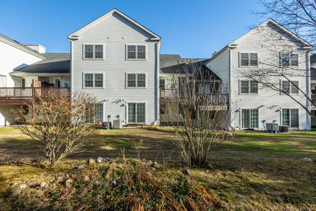a view of a door and a window