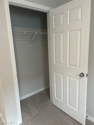 a view of closet area