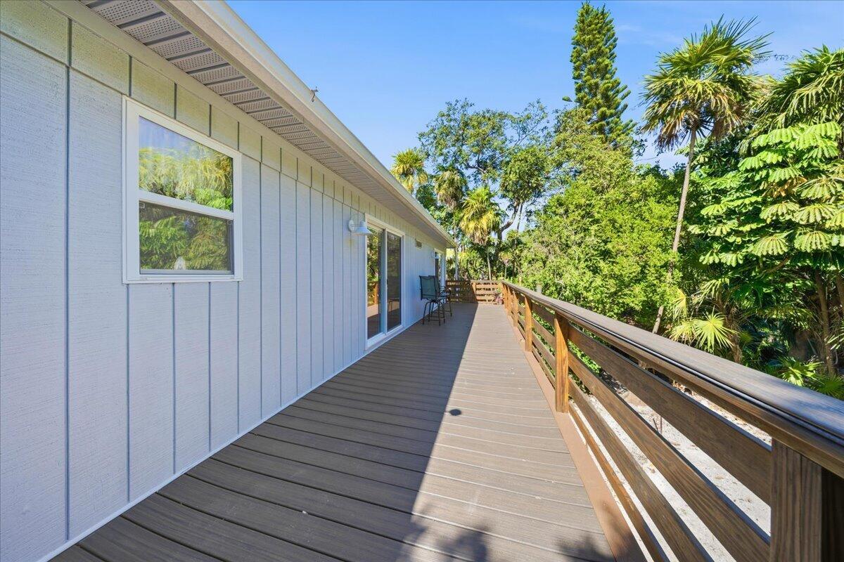 22 Stirrup Key Road Marathon, FL 33050 - Photo 41 of 48 a view of balcony with wooden floor and fence