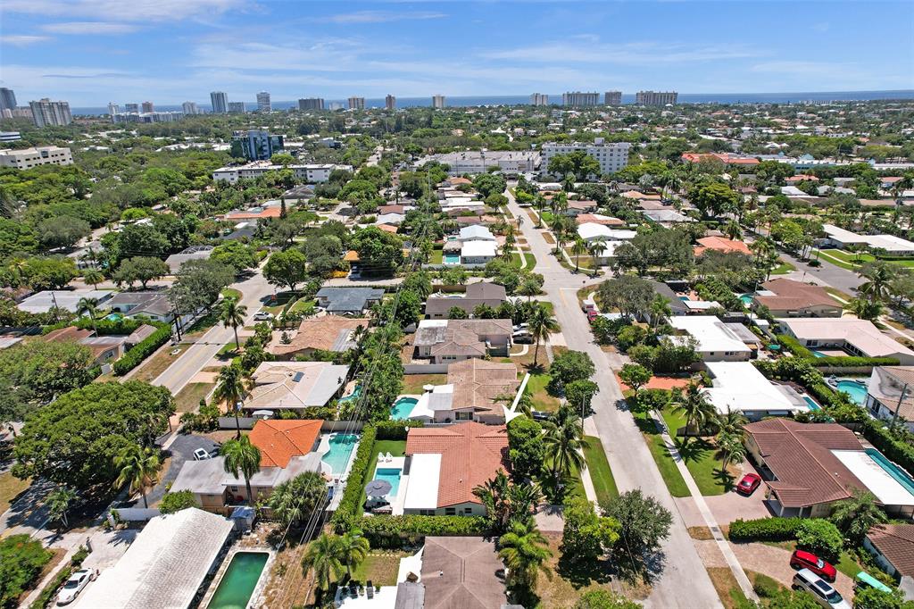 2185 Northeast 61st Court Fort Lauderdale, FL 33308 - Photo 48 of 49 an aerial view of residential houses with outdoor space
