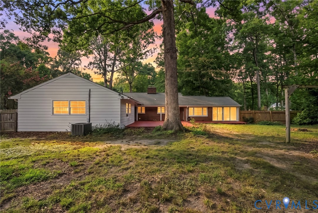 1136 Overbrook Road Petersburg, VA 23805 - Photo 50 of 51 Expansive backyard featuring mature trees, a red-p
