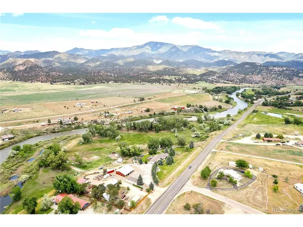 a view of lake and mountain