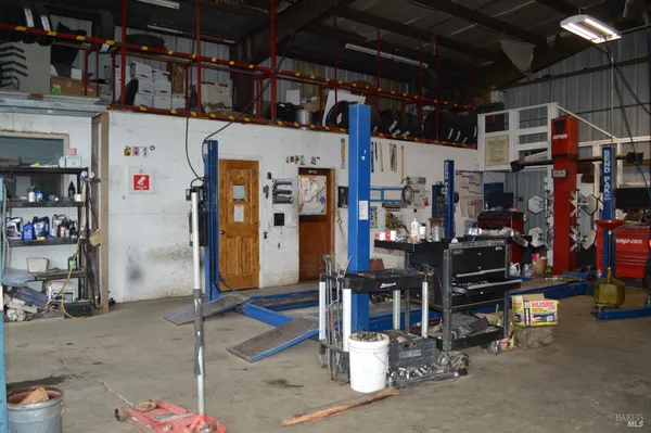 a view of a storage room