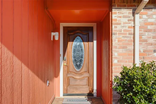a front view of a house with entryway