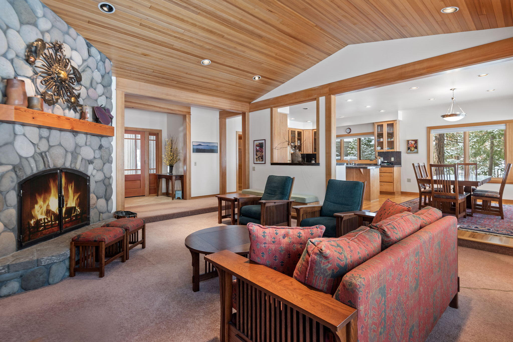 13614 Red Maid Black Butte Ranch, OR 97759 - Photo 5 of 21 Living Room to Dining to Outdoors