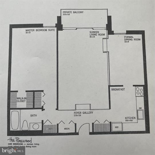 9900 Georgia Avenue, Unit 27708 Silver Spring, MD 20902 - Photo 32 of 32 Floor plan of the Condo