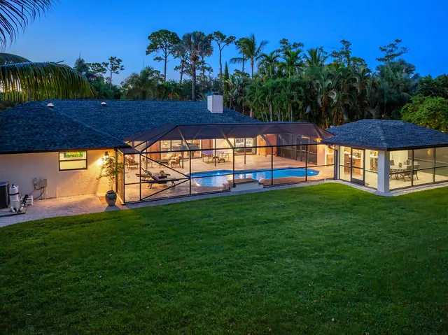 a view of an outdoor space and a yard