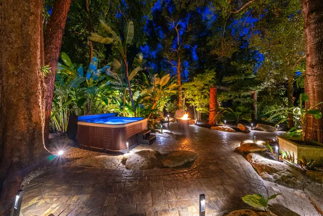 a view of a fountain