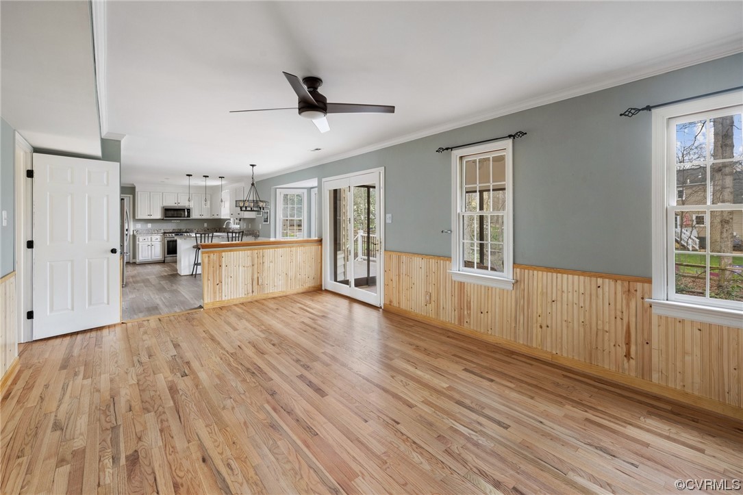 13809 Shadow Ridge Road Midlothian, VA 23112 - Photo 19 of 36 a view of a kitchen with wooden floor and a kitchen