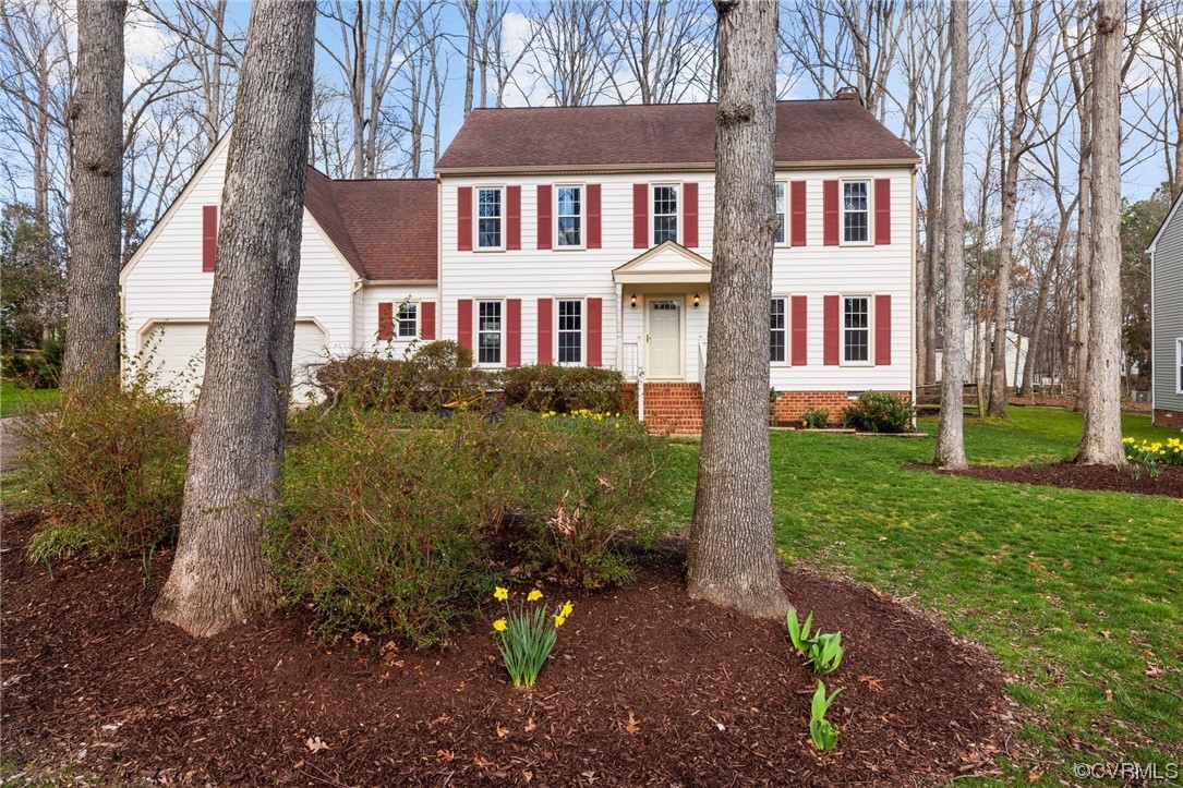 13809 Shadow Ridge Road Midlothian, VA 23112 - Photo 2 of 36 front view of house with a yard