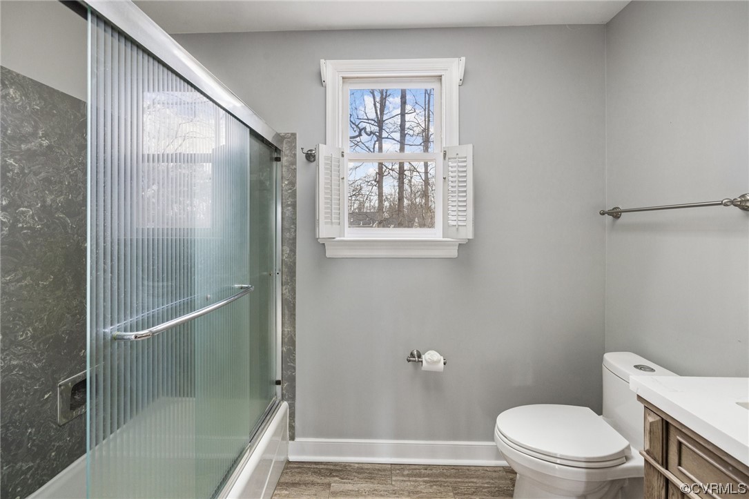 13809 Shadow Ridge Road Midlothian, VA 23112 - Photo 26 of 36 a bathroom with a toilet and a shower