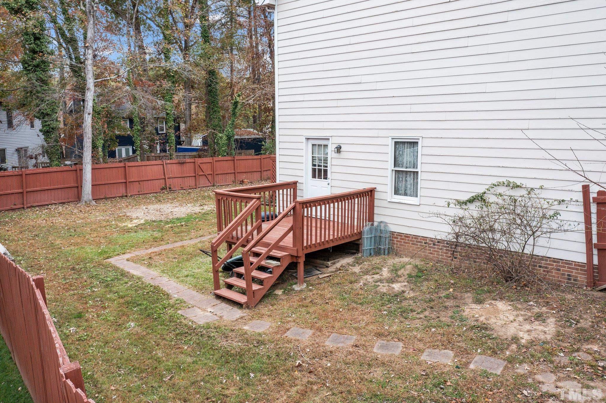1305 Logan Street Durham, NC 27704 - Photo 24 of 32 a view of backyard with deck
