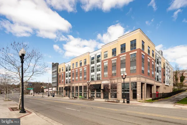 a front view of a building