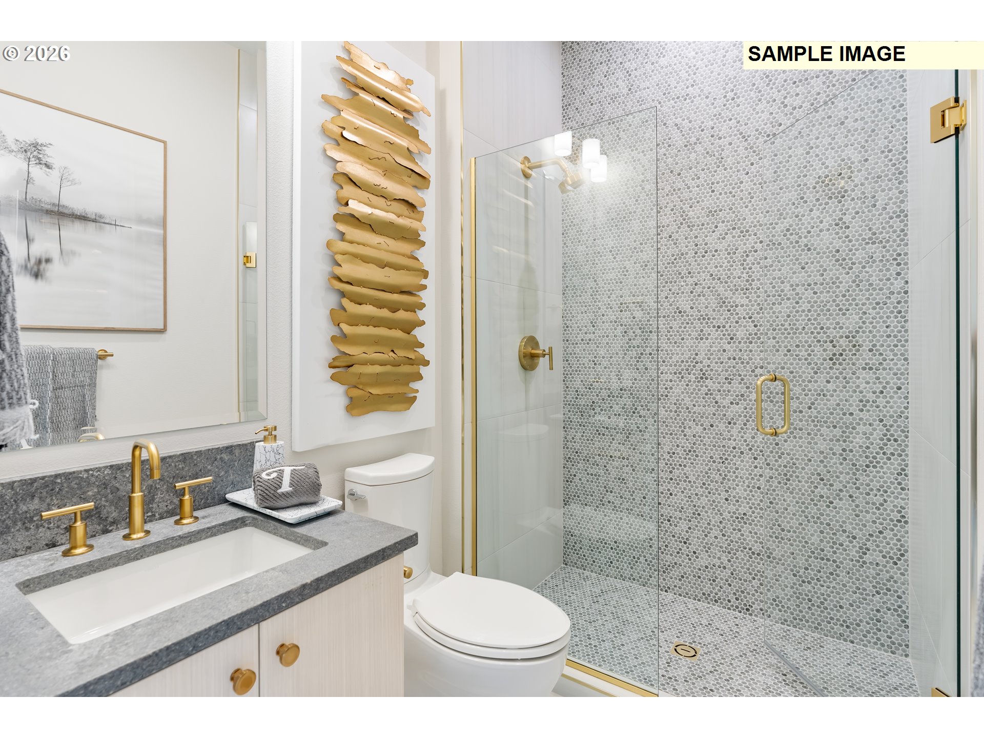 1509 South Creekview Place, Unit L6 Ridgefield, WA 98642 - Photo 18 of 44 a bathroom with a sink a toilet and shower