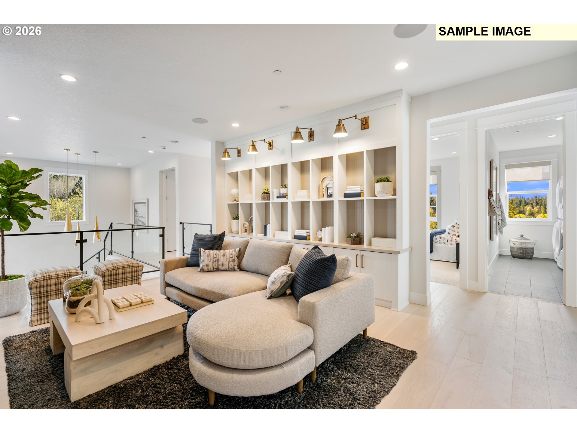 1509 South Creekview Place, Unit L6 Ridgefield, WA 98642 - Photo 20 of 44 a living room with furniture and a large window