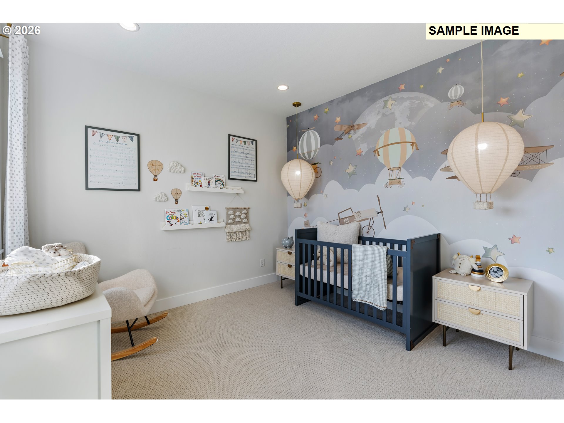 1509 South Creekview Place, Unit L6 Ridgefield, WA 98642 - Photo 34 of 44 a bedroom with furniture and a chandelier