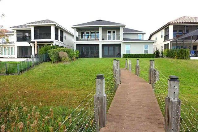 a house view with a garden space